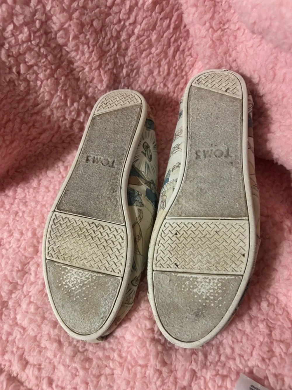 Toms Disney Princesses Canvas Slip-On Flats
